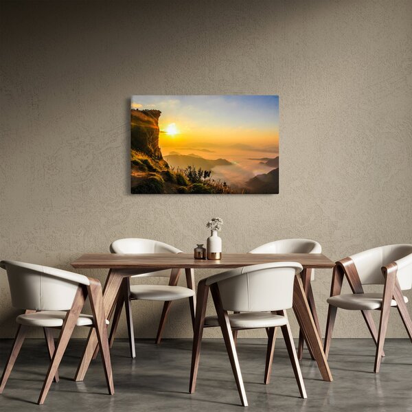Slika doline u jutarnjoj magli (90x60 cm)