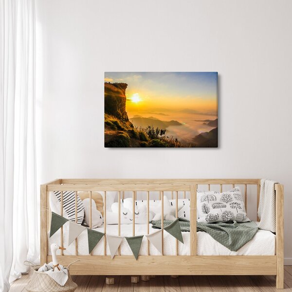 Slika doline u jutarnjoj magli (90x60 cm)