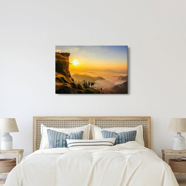 Slika doline u jutarnjoj magli (90x60 cm)