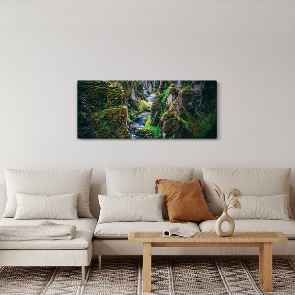 Slika - Rijeka u kamenoj dolini (120x50 cm)
