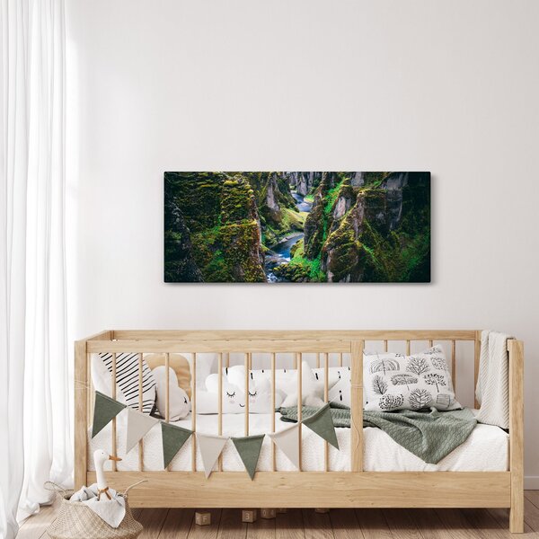 Slika - Rijeka u kamenoj dolini (120x50 cm)