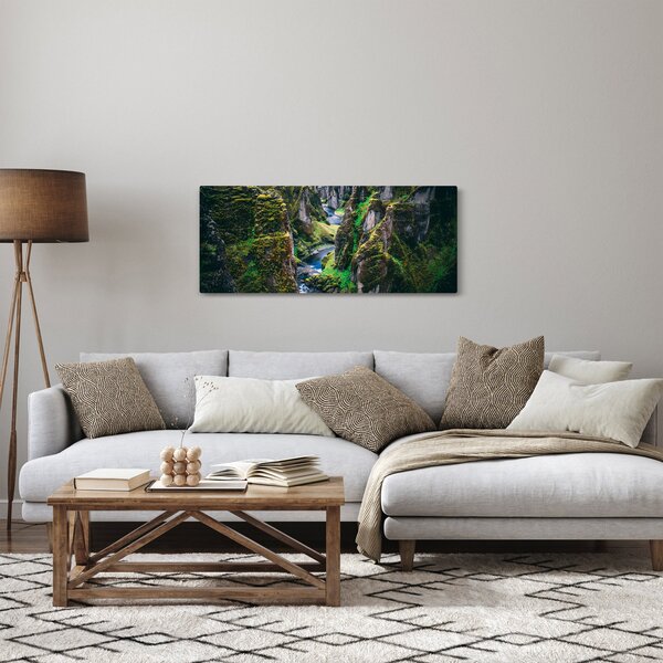 Slika - Rijeka u kamenoj dolini (120x50 cm)