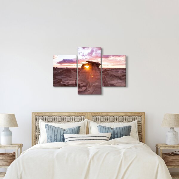 Slika - zalazak sunca u pustinji (90x60 cm)