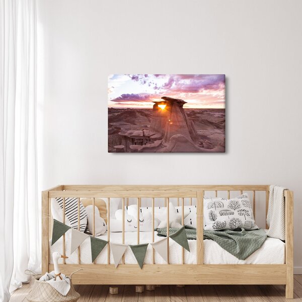 Slika - zalazak sunca u pustinji (90x60 cm)
