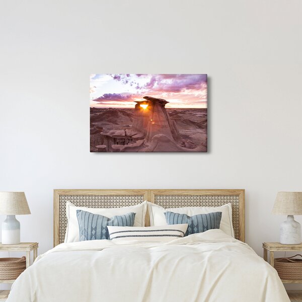 Slika - zalazak sunca u pustinji (90x60 cm)