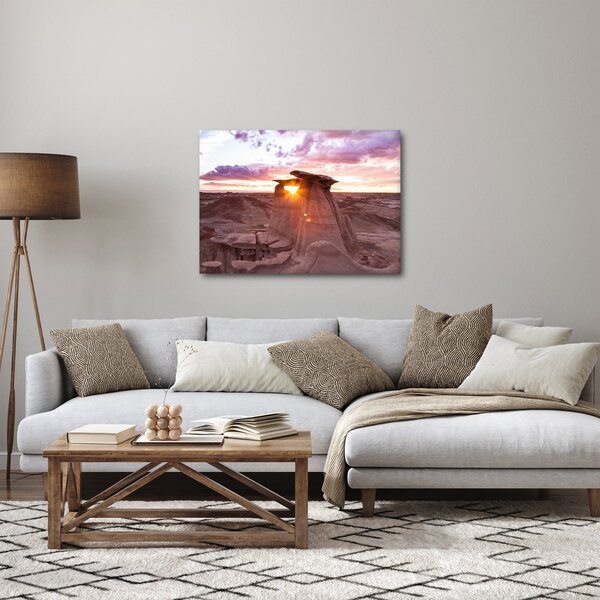 Slika - zalazak sunca u pustinji (70x50 cm)
