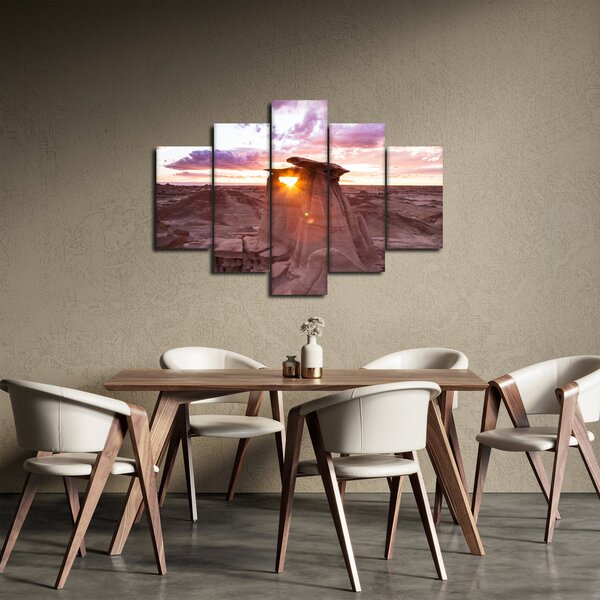 Slika - zalazak sunca u pustinji (150x105 cm)