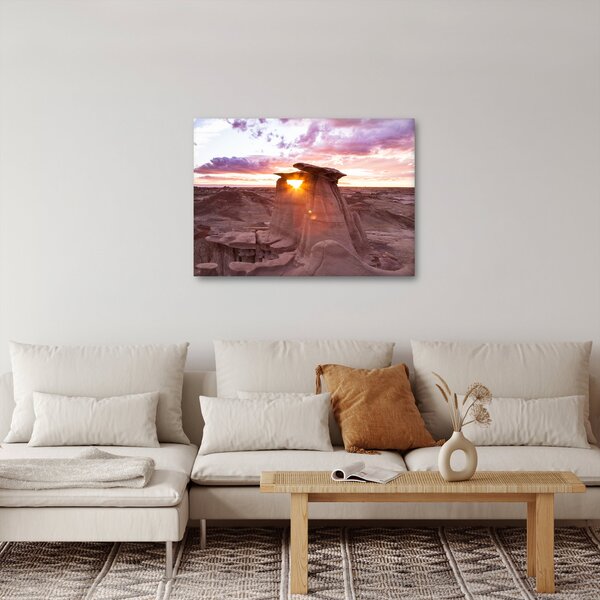 Slika - zalazak sunca u pustinji (70x50 cm)