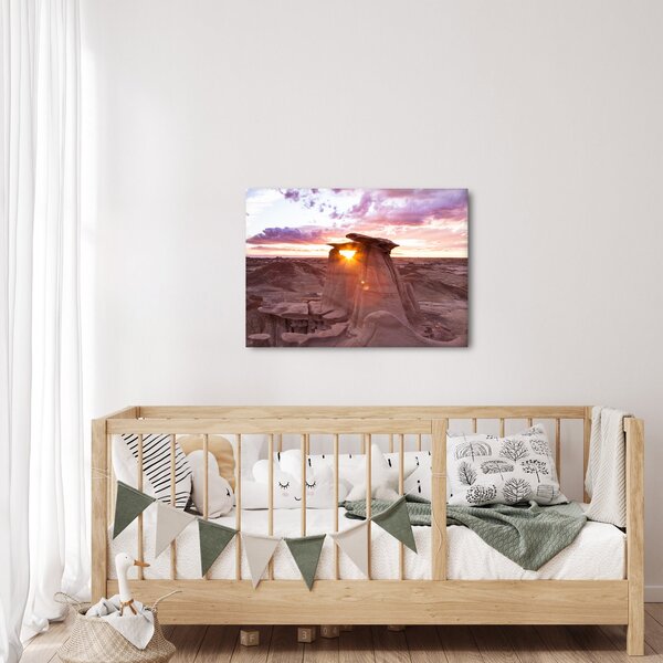 Slika - zalazak sunca u pustinji (70x50 cm)