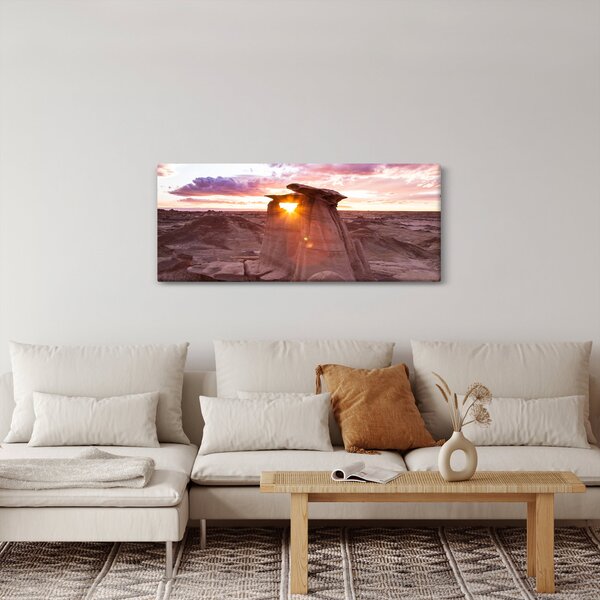 Slika - zalazak sunca u pustinji (120x50 cm)