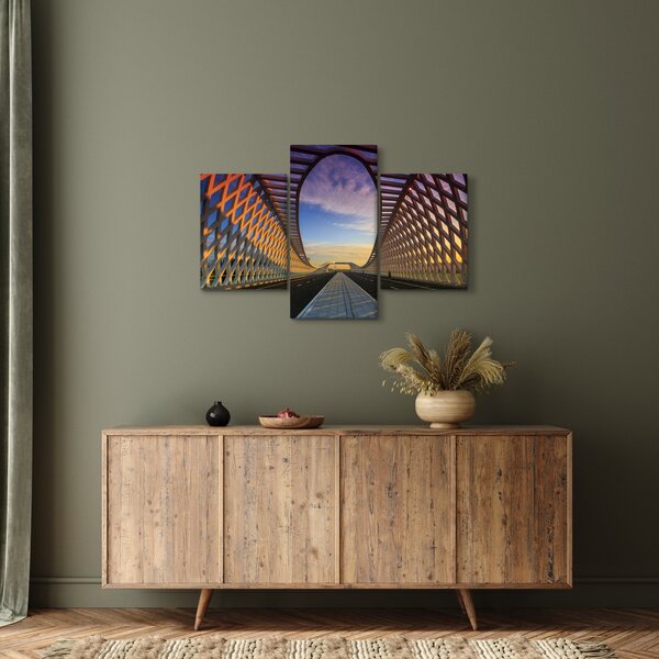 Slika moderne arhitekture mosta (90x60 cm)