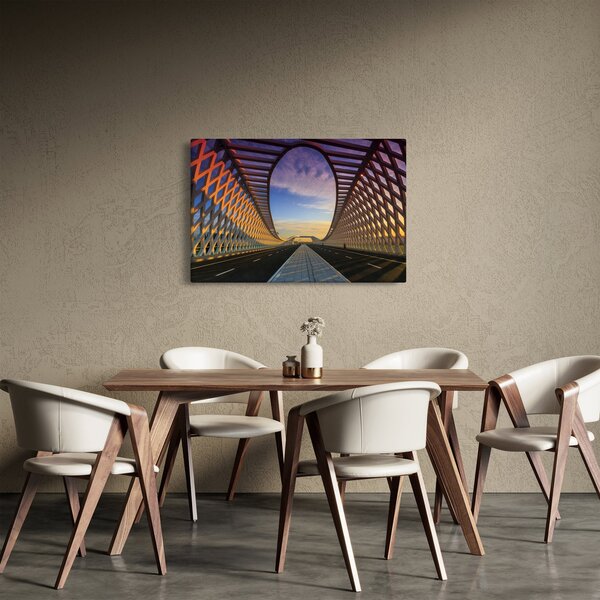 Slika moderne arhitekture mosta (90x60 cm)