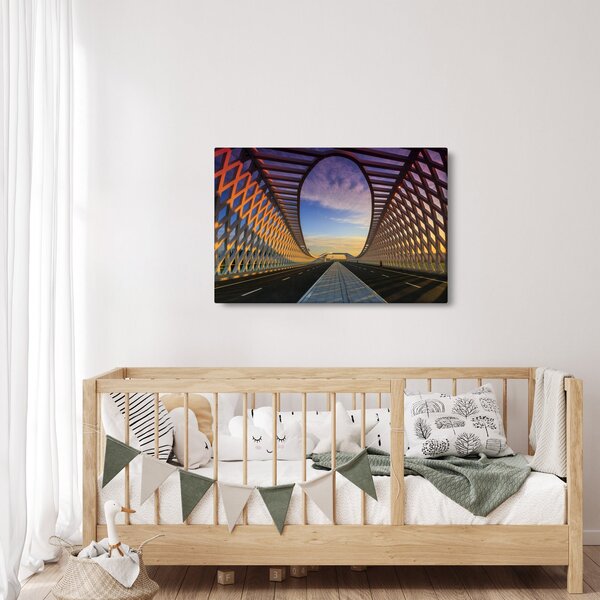 Slika moderne arhitekture mosta (90x60 cm)