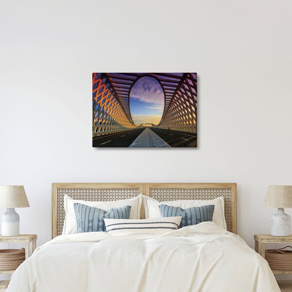 Slika moderne arhitekture mosta (70x50 cm)