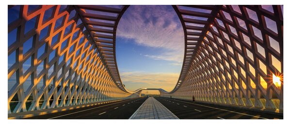 Slika moderne arhitekture mosta (120x50 cm)