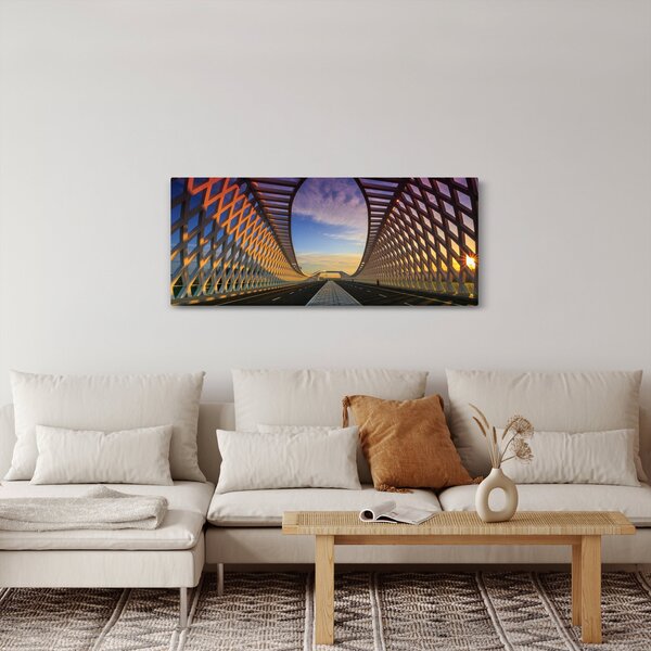 Slika moderne arhitekture mosta (120x50 cm)