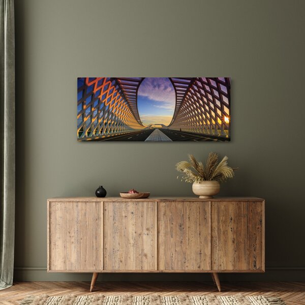 Slika moderne arhitekture mosta (120x50 cm)