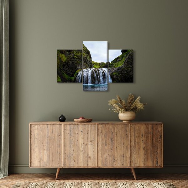 Slika litice sa slapom (90x60 cm)