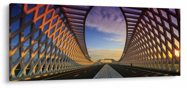 Slika moderne arhitekture mosta (120x50 cm)