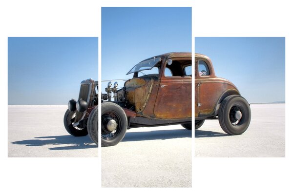 Slika automobila u pustinji (90x60 cm)