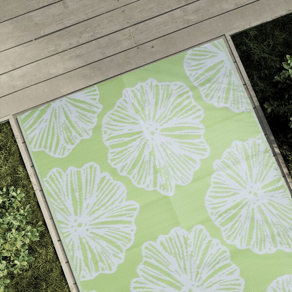 VidaXL Vanjski tepih zeleni 120 x 180 cm PP