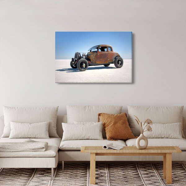 Slika automobila u pustinji (90x60 cm)