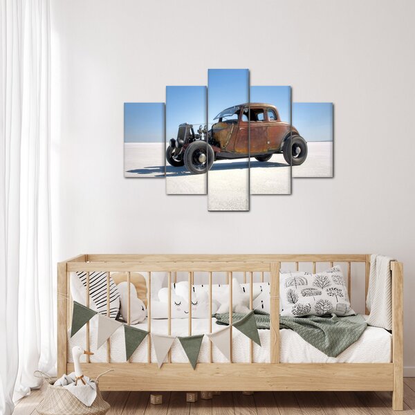 Slika automobila u pustinji (150x105 cm)