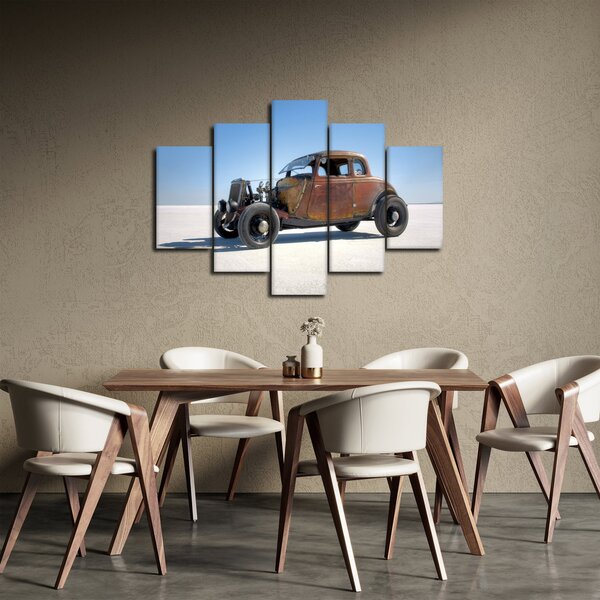 Slika automobila u pustinji (150x105 cm)