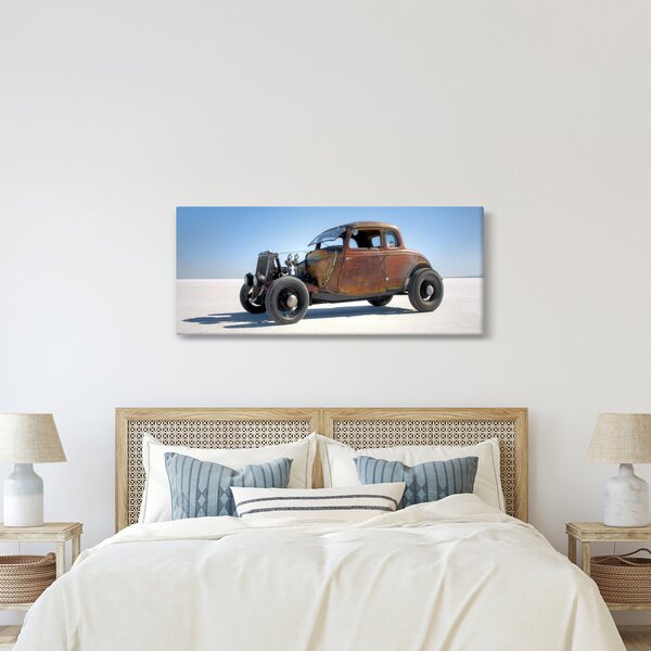 Slika automobila u pustinji (120x50 cm)