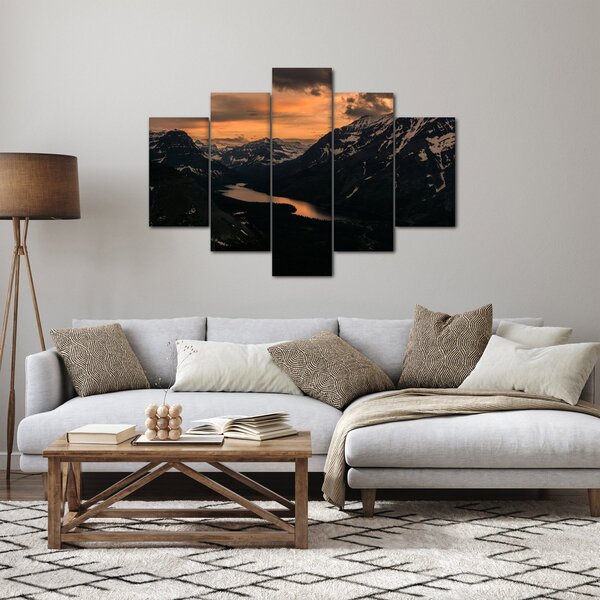 Slika jezera između planina (150x105 cm)