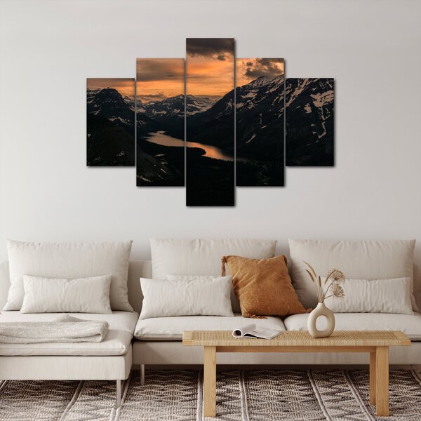 Slika jezera između planina (150x105 cm)