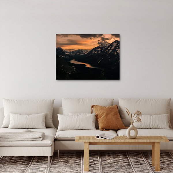 Slika jezera između planina (70x50 cm)