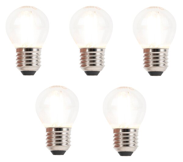 Set od 5 prigušivih LED žarulja sa žarnom niti E27 3W 250lm 2700K