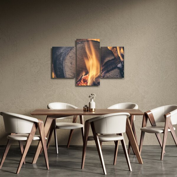 Slika drva koje gori (90x60 cm)