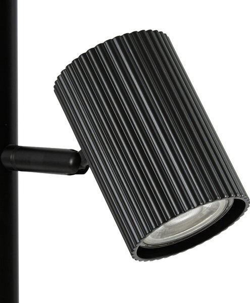 Podne Lampa Lindby, Kardis, Crno, Dnevna soba, Metal, Moderan
