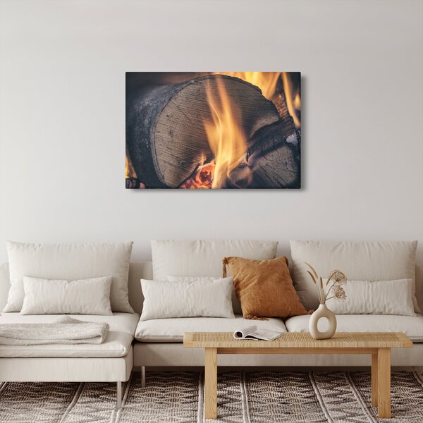 Slika drva koje gori (90x60 cm)