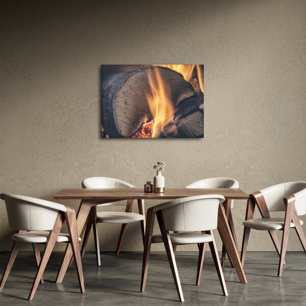 Slika drva koje gori (70x50 cm)