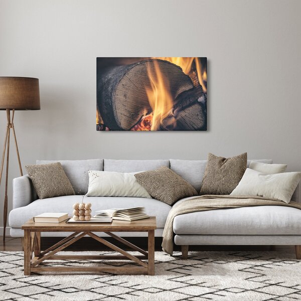 Slika drva koje gori (90x60 cm)