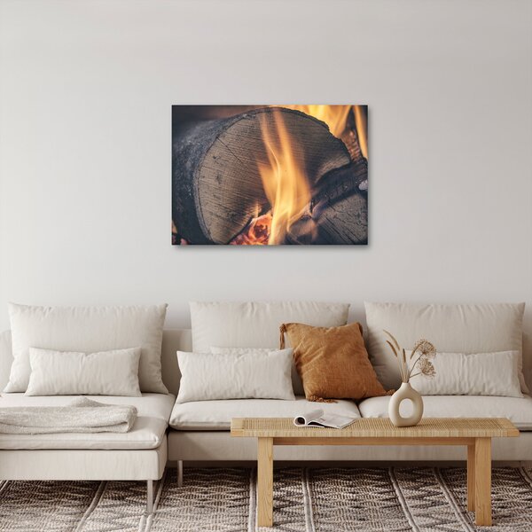 Slika drva koje gori (70x50 cm)