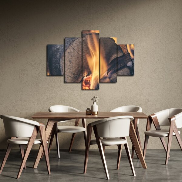 Slika drva koje gori (150x105 cm)