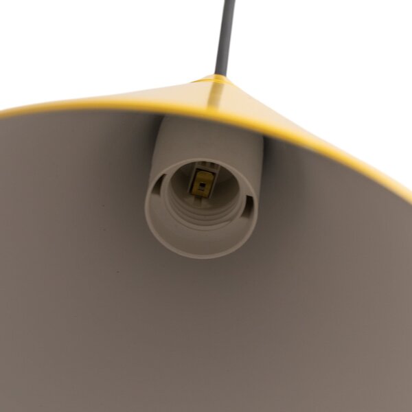 Viseće Svjetiljka ALDEX, Form, prigušiv, Žuta, Blagovaonica, Metal