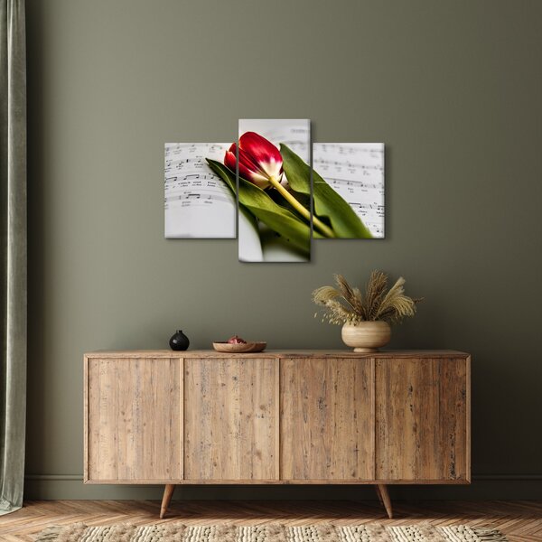 Slika crvenog tulipana (90x60 cm)