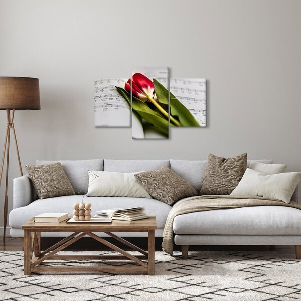 Slika crvenog tulipana (90x60 cm)