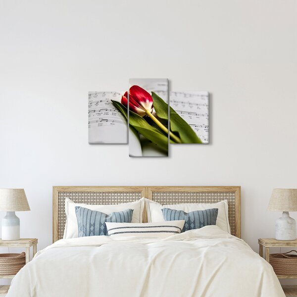 Slika crvenog tulipana (90x60 cm)