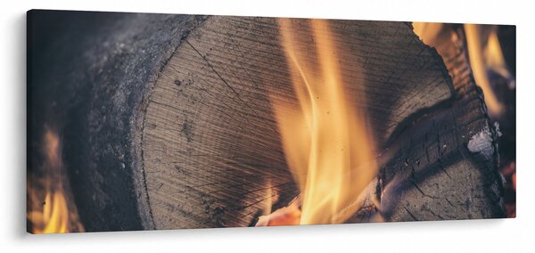 Slika drva koje gori (120x50 cm)