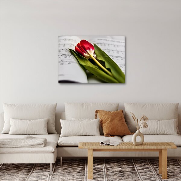 Slika crvenog tulipana (70x50 cm)