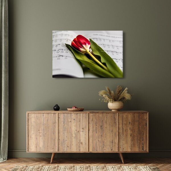 Slika crvenog tulipana (90x60 cm)
