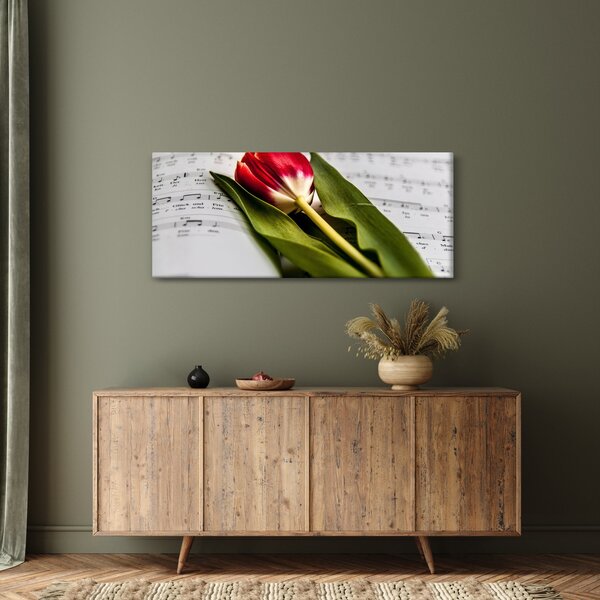 Slika crvenog tulipana (120x50 cm)