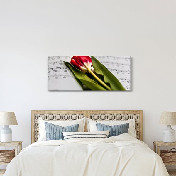 Slika crvenog tulipana (120x50 cm)