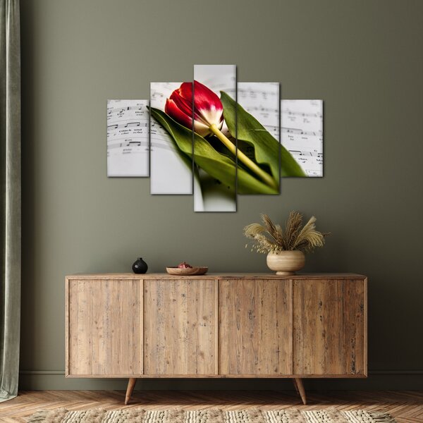 Slika crvenog tulipana (150x105 cm)